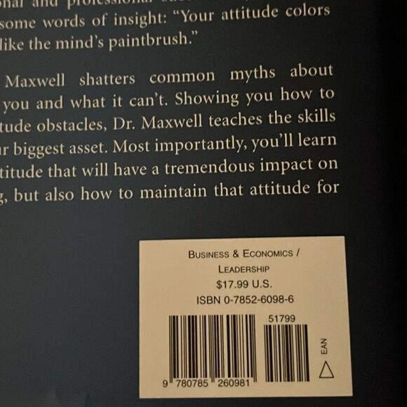 The Difference Maker: Making Your Attitude Your Greatest Asset Hardcover Book - Picture 5 of 6